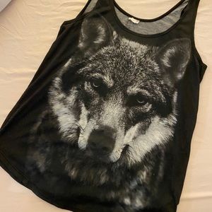 Wolf tank top